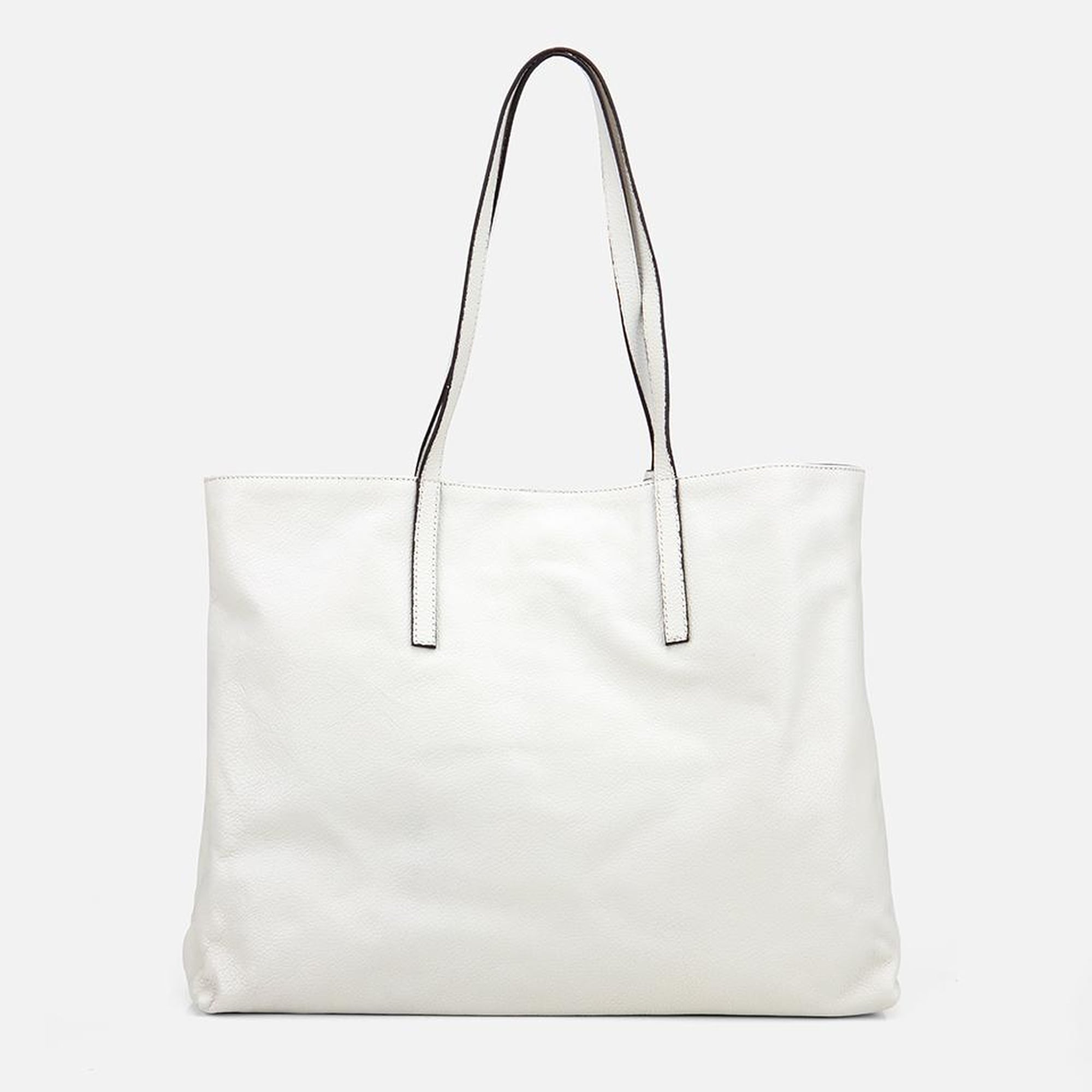 Kadın Deri Ekru Tote Çanta