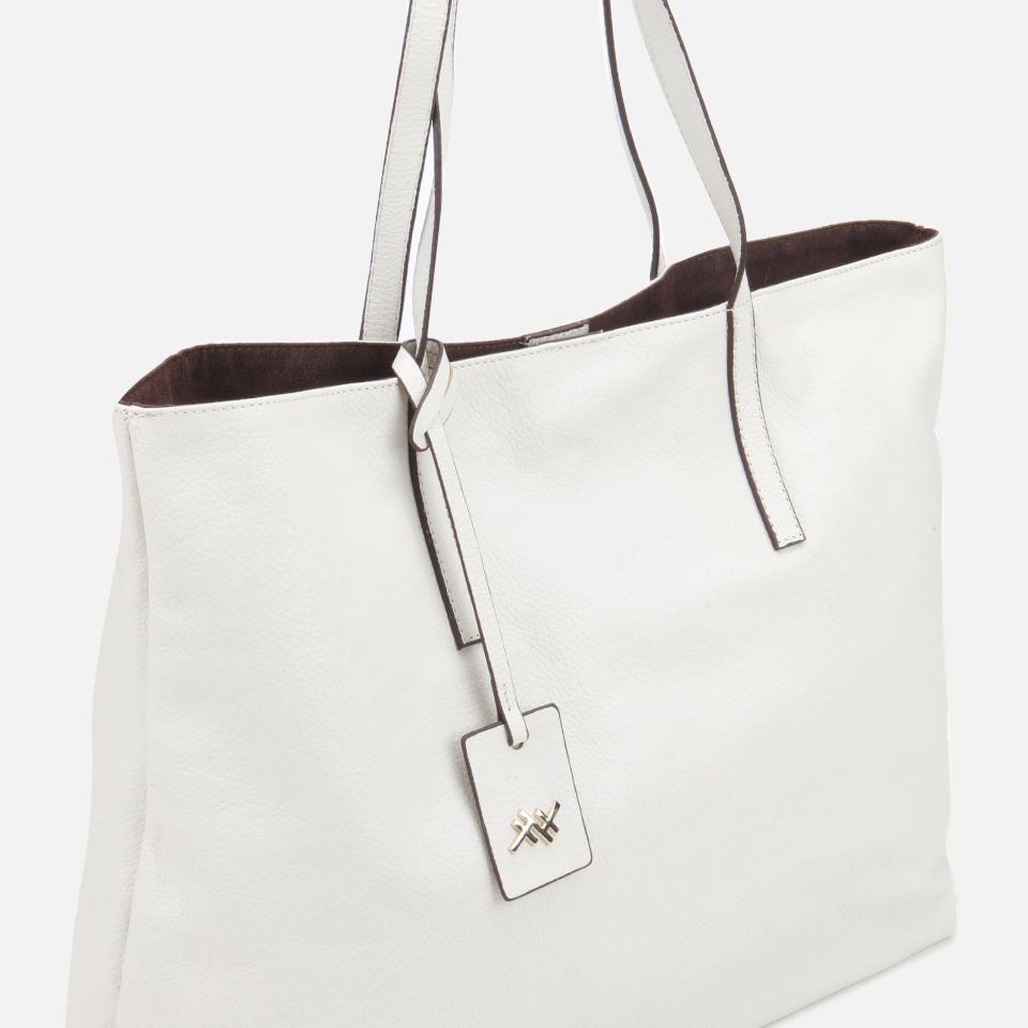 Kadın Deri Ekru Tote Çanta