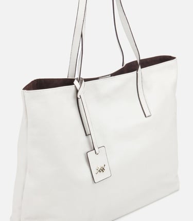  Kadın Deri Ekru Tote Çanta