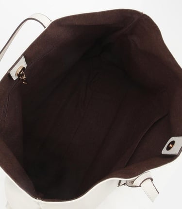  Kadın Deri Ekru Tote Çanta