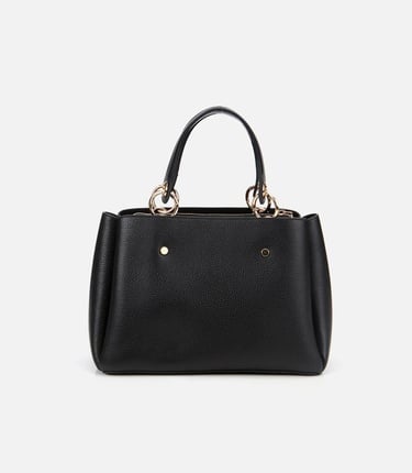  Kadın Deri Siyah Omuz Çantası