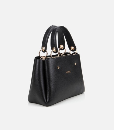  Kadın Deri Siyah Omuz Çantası