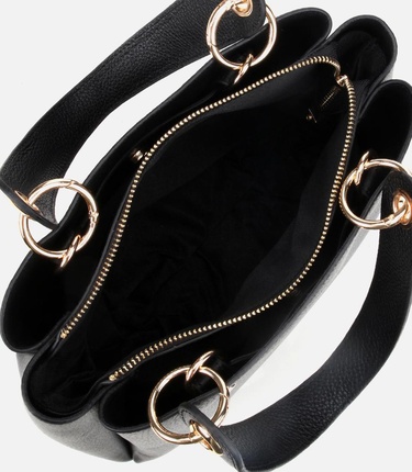  Kadın Deri Siyah Omuz Çantası