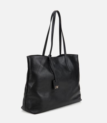  Kadın Deri Siyah Tote Çanta