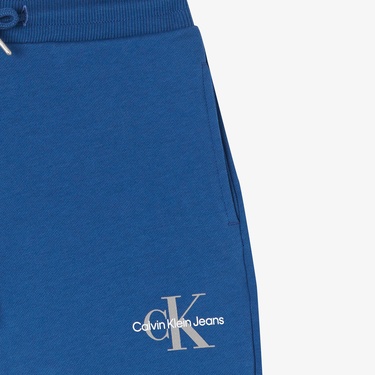  Calvin Klein Monogram Logo Çocuk Mavi Eşofman Altı