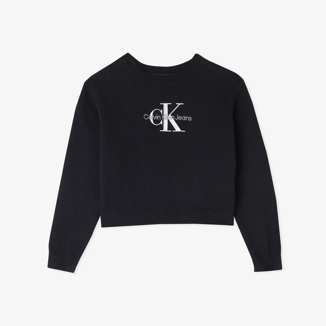  Calvin Klein Monologo Çocuk Siyah Triko