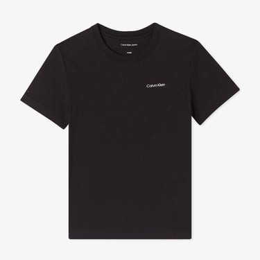 Calvin Klein Chest Logo Çocuk Siyah T-Shirt