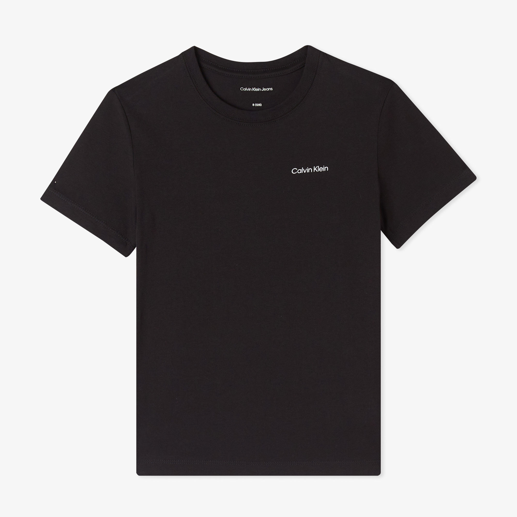  Calvin Klein Chest Logo Çocuk Siyah T-Shirt