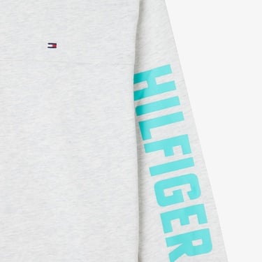  Tommy Hilfiger Graphic Çocuk Uzun Kollu Gri T-Shirt