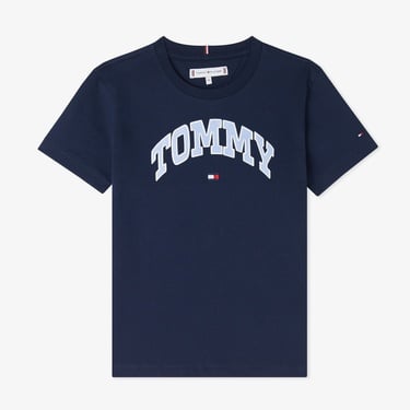  Tommy Hilfiger Varsity Sateen Çocuk Lacivert T-Shirt
