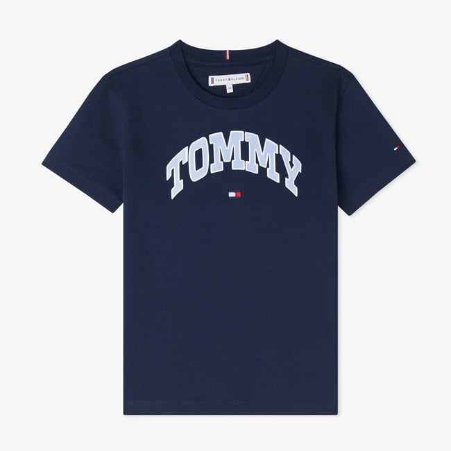  Tommy Hilfiger Varsity Sateen Çocuk Lacivert T-Shirt