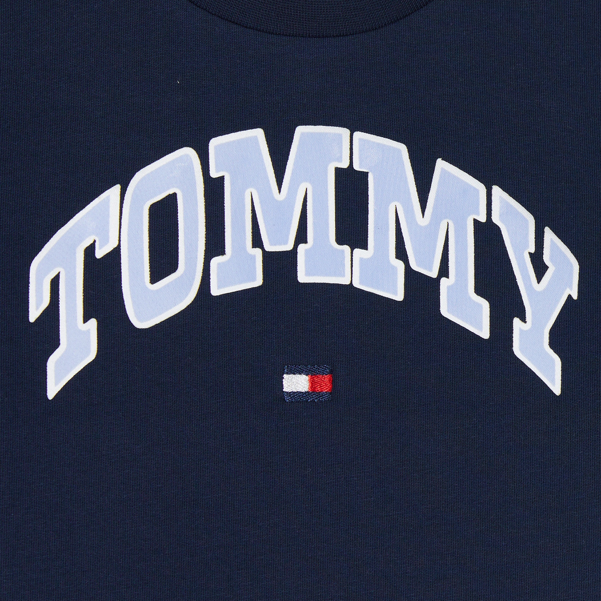 Tommy Hilfiger Varsity Sateen Çocuk Lacivert T-Shirt
