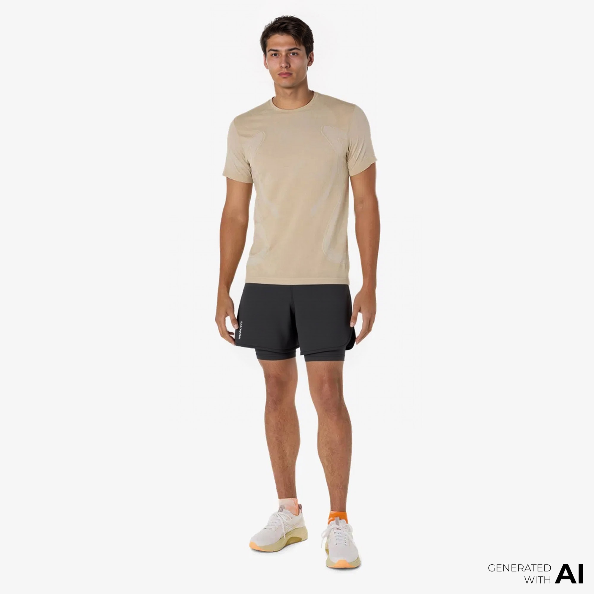 Salomon Cross 2in1 Kadın Siyah Antrenman Şortu