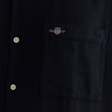  GANT Erkek Siyah Regular Fit Gömlek Yaka Gömlek