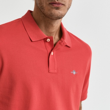  GANT Erkek Kırmızı Regular Fit Polo