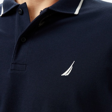  Nautica Erkek Lacivert Classic Fit Polo Yaka T-Shirt