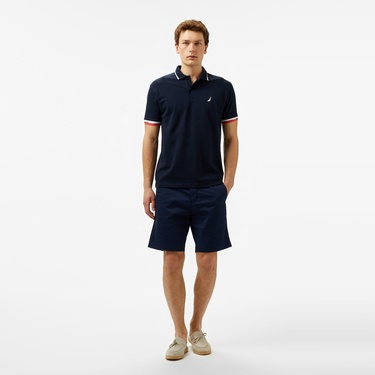  Nautica Erkek Lacivert Classic Fit Polo Yaka T-Shirt