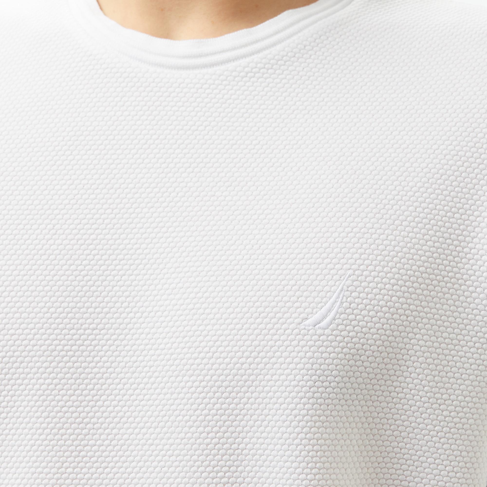 Nautica Erkek Beyaz Regular Fit T-Shirt