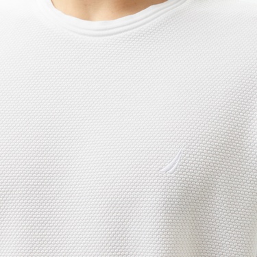 Nautica Erkek Beyaz Regular Fit T-Shirt
