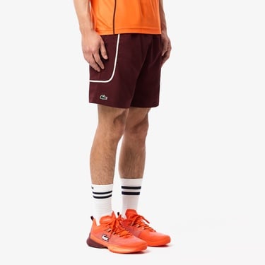  Lacoste Lightweight Erkek Bordo Tenis Şortu