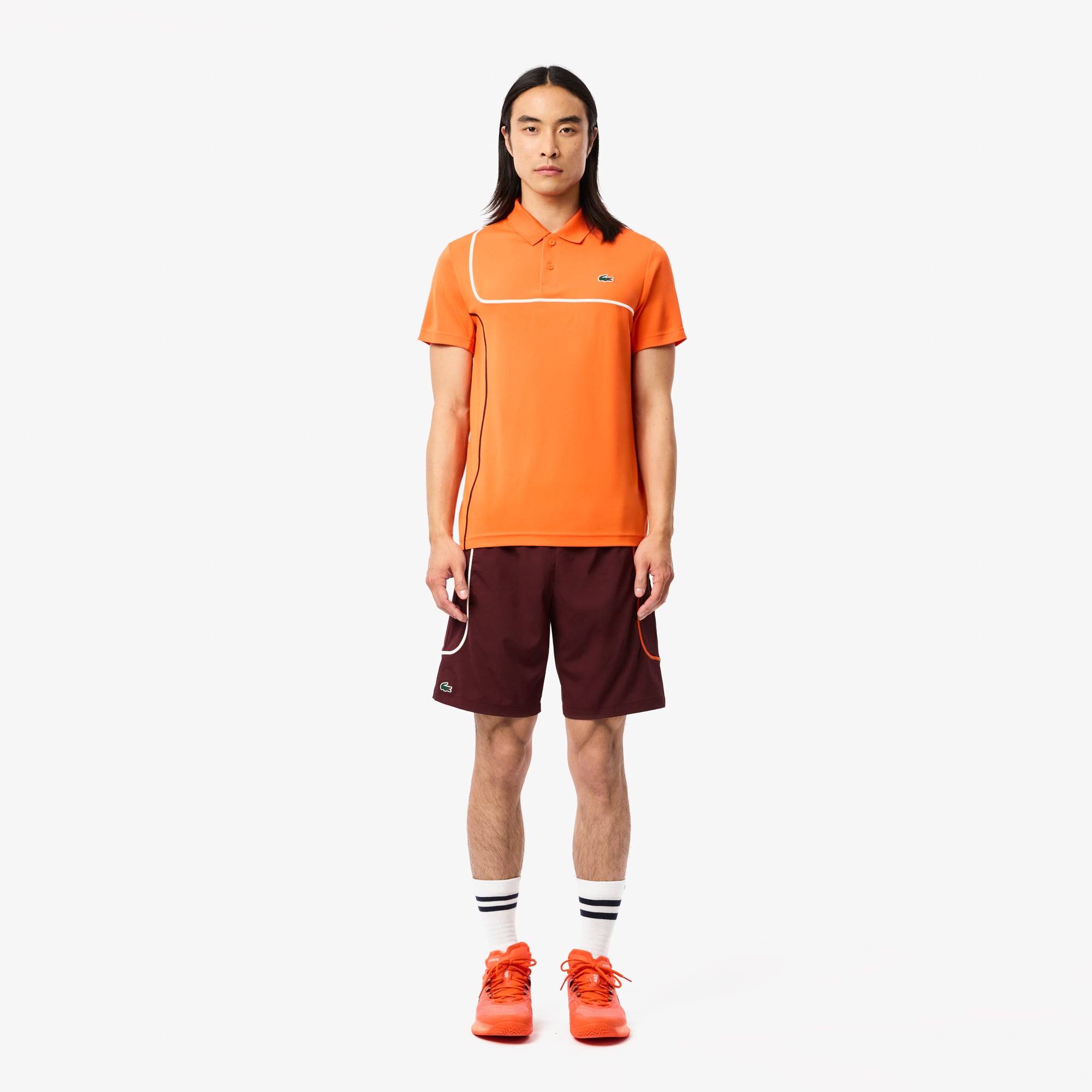  Lacoste Lightweight Erkek Bordo Tenis Şortu