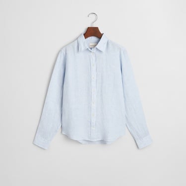  GANT Kadın Mavi Regular Fit Klasik Yaka Gömlek