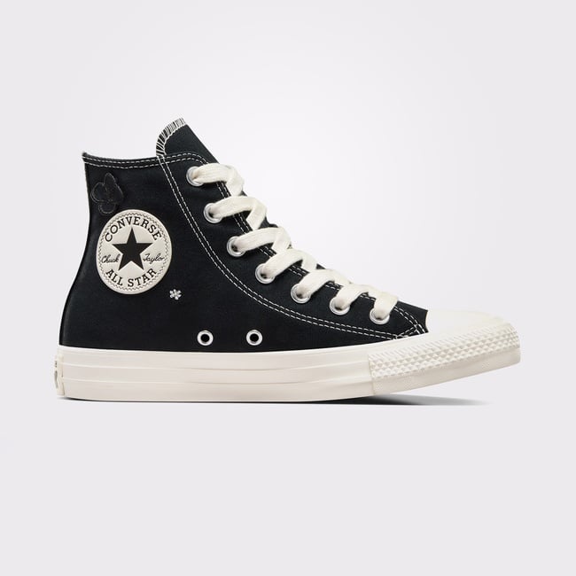  Converse Chuck Taylor All Star 3D Flowers Kadın Siyah Sneaker