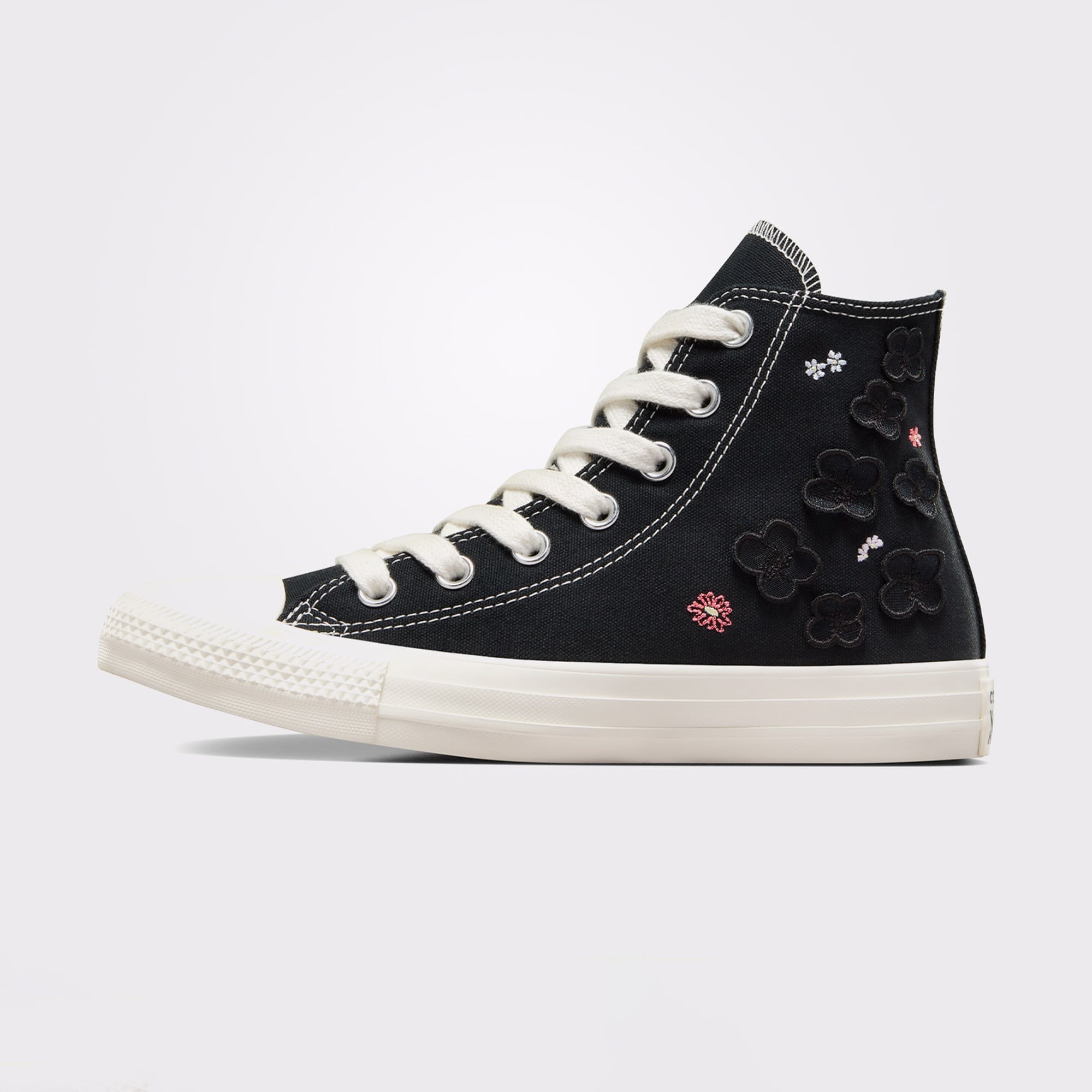 Converse Chuck Taylor All Star 3D Flowers Kadın Siyah Sneaker