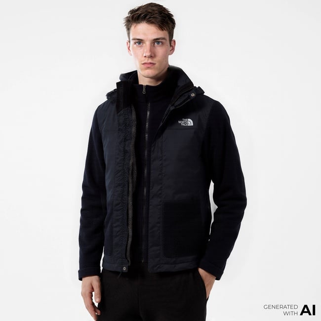  The North Face Evolve II Triclimate 3in1 Erkek Siyah Outdoor Mont