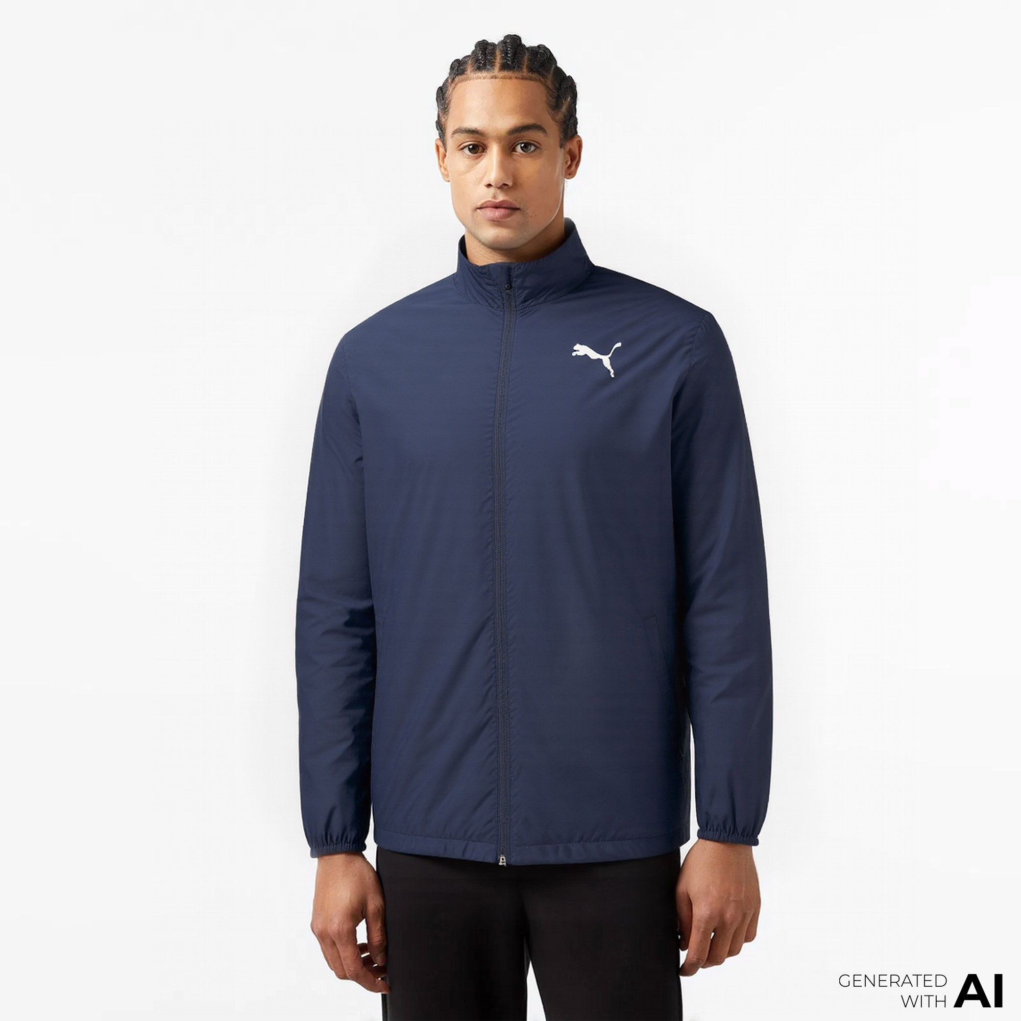 Puma Active Erkek Mavi Günlük Sweatshirt