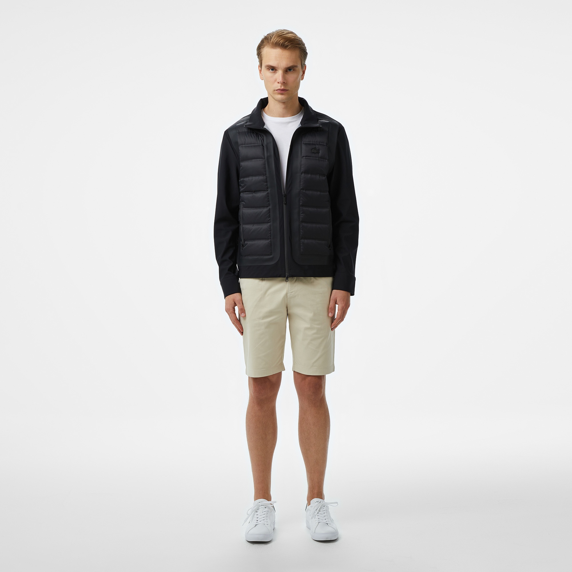 Lacoste Erkek Tapered Fit Krem Bermuda Şort