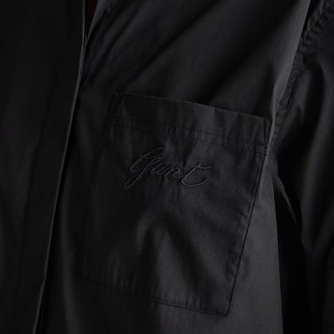  GANT Kadın Siyah Klasik Yaka Gömlek