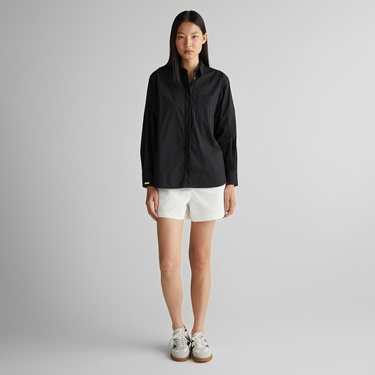  GANT Kadın Siyah Klasik Yaka Gömlek