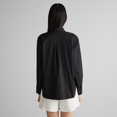  GANT Kadın Siyah Klasik Yaka Gömlek