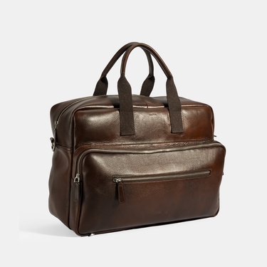  Erkek Kahve Deri Seyahat Çantası