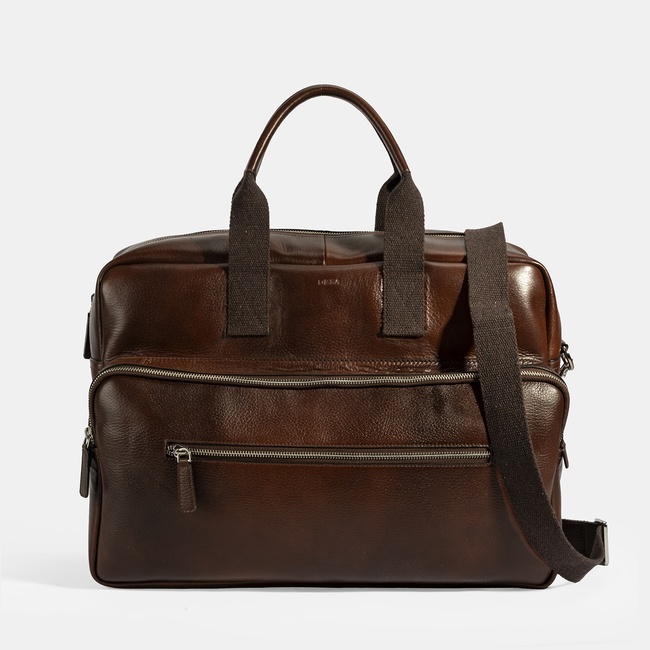  Erkek Kahve Deri Seyahat Çantası