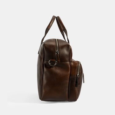  Erkek Kahve Deri Seyahat Çantası