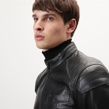  Dugan Siyah Erkek Deri Mont