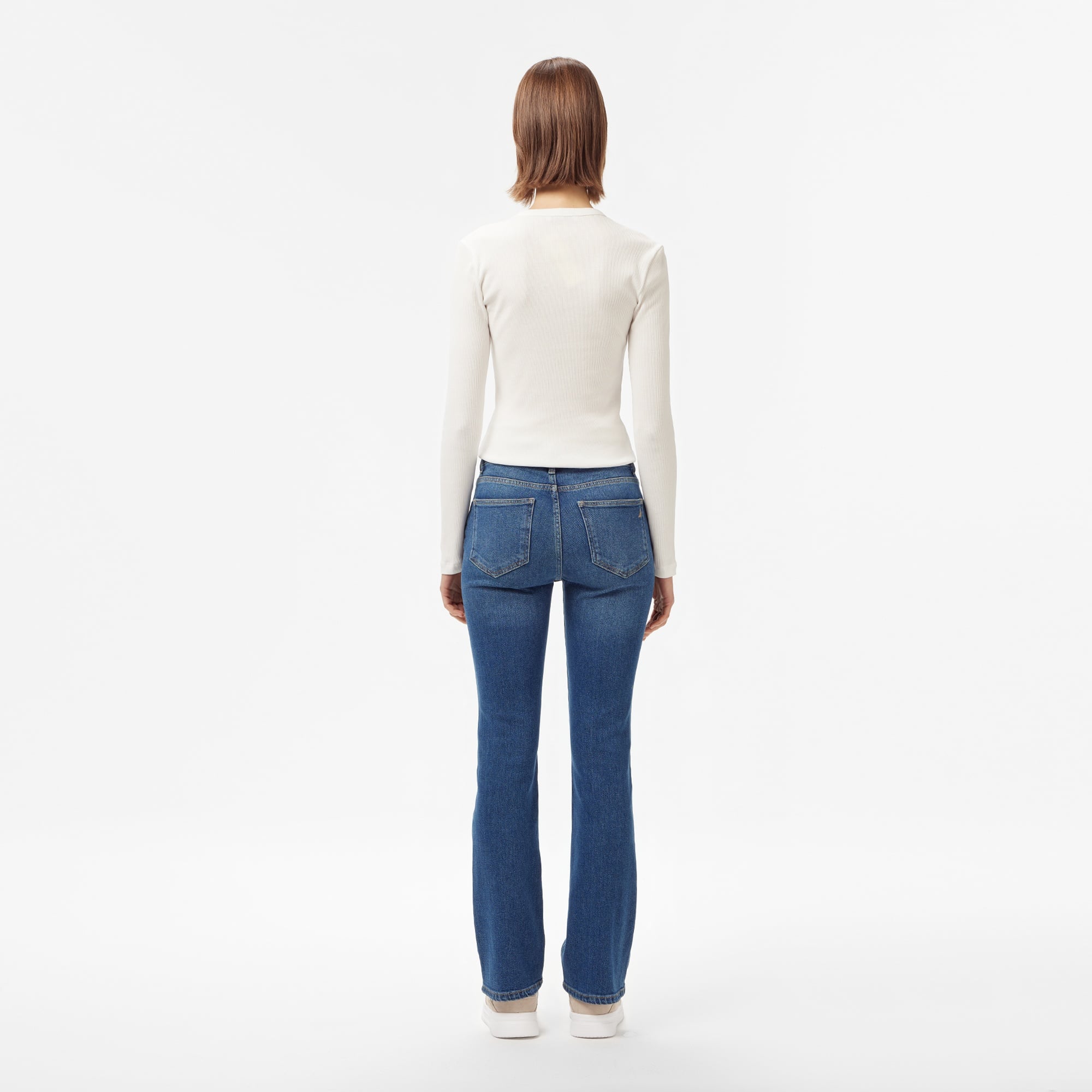 Nautica Kadın Mavi İspanyol Paça Pantolon