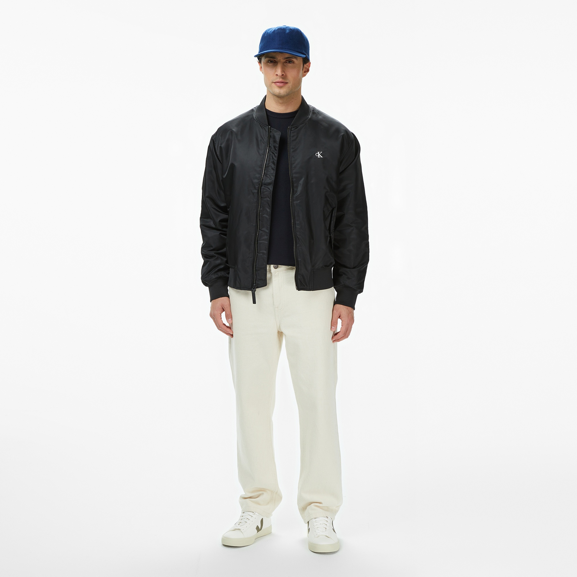 Calvin Klein Jeans Hero Bomber Erkek Siyah Ceket