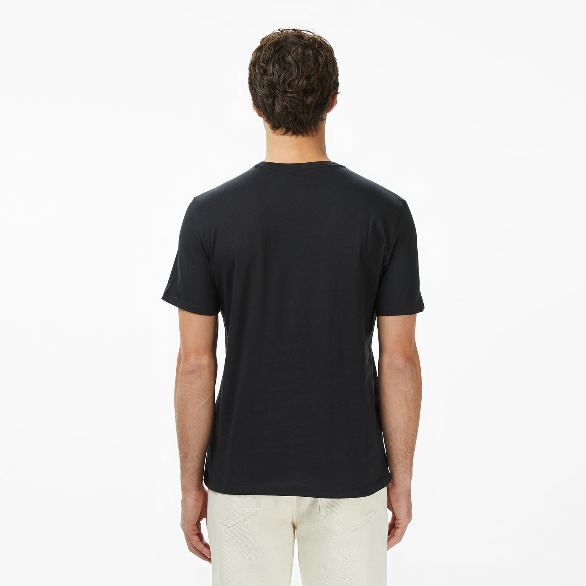Calvin Klein Standard Logo Crew Erkek Siyah T-Shirt