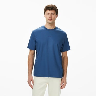  Calvin Klein Pique Nano Erkek Mavi T-Shirt