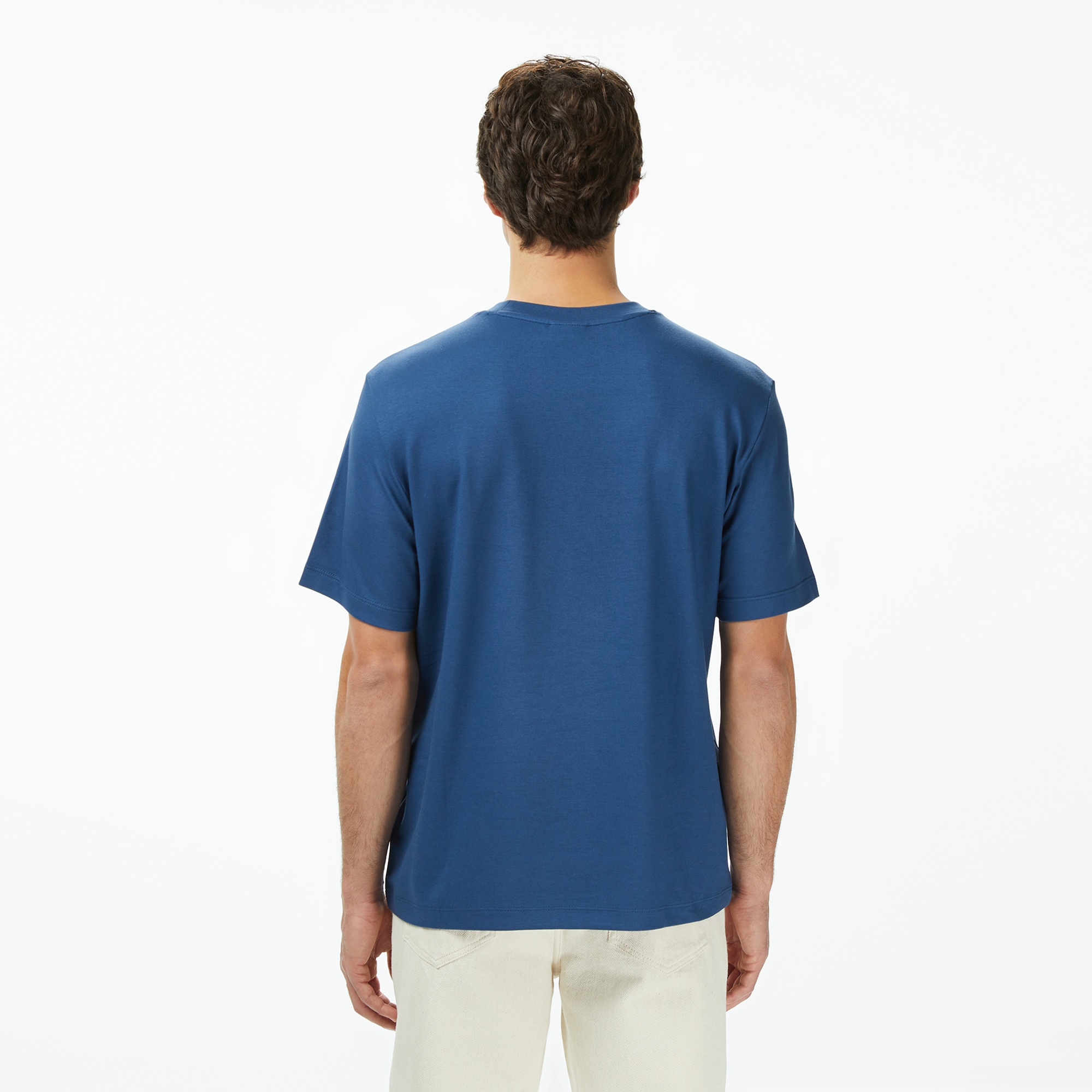 Calvin Klein Pique Nano Erkek Mavi T-Shirt