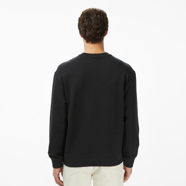  Calvin Klein Terry Monologo Erkek Siyah Sweatshirt