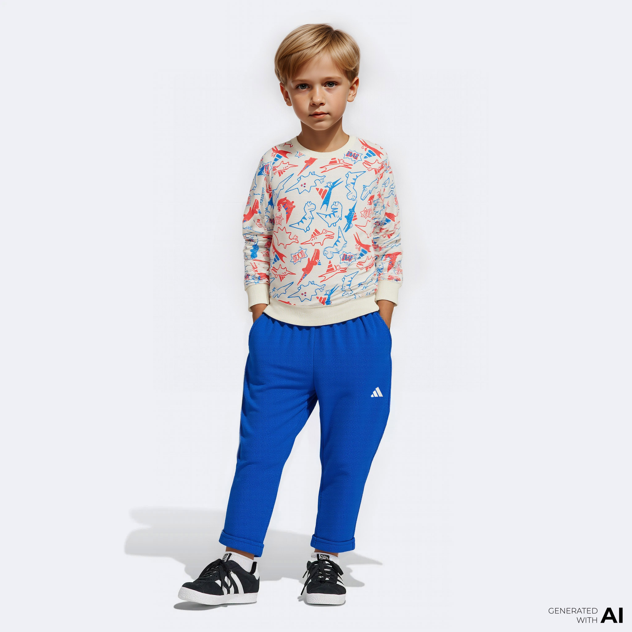  adidas Infant Adiraptor Set Çocuk Beyaz Eşofman Takımı