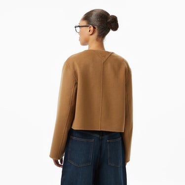  Tommy Hilfiger Wool Blend Lady Kadın Kahverengi Ceket