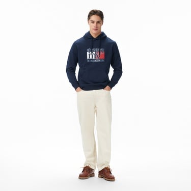  Tommy Hilfiger Twist Flag Erkek Lacivert Hoodie