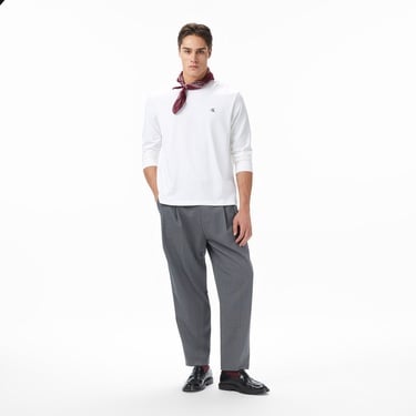  Calvin Klein Easy Monogram Erkek Beyaz T-Shirt