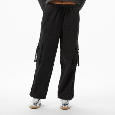  Tommy Hilfiger Loose Cargo Kadın Siyah Pantolon