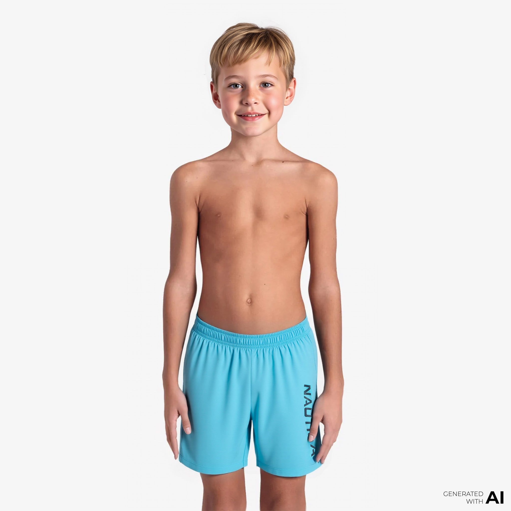  Nautica Erkek Çocuk Mavi Standart Fit Mayo Şort